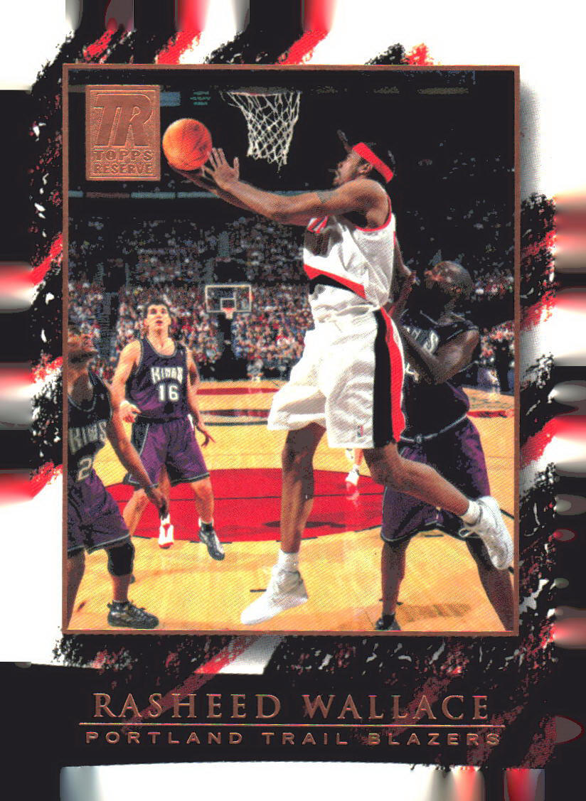 2000 Topps Reserve Rasheed Wallace #23     Portland Trail Blazers  1D