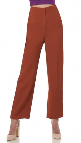 AMUR Hattie Twill High Rise Cropped Pants Size 6 Trousers Copper Rust NEW - Picture 5 of 12