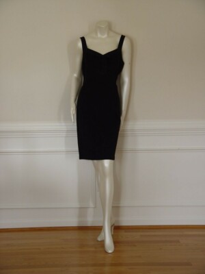 Robe Crayon Noire Diane Von Furstenberg Heronette - Taille US 4 / UK 8, Neuve Avec étiquettes