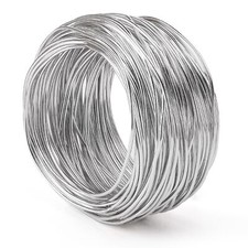 98.4 Feet 3mm Aluminum Wire Bendable Metal Craft Wire Armature Wire for Sculp...