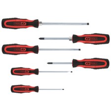 KS TOOLS 159.0020 ERGOTORQUEplus Schraubendreher-Satz, 6-tlg Schlitz, PZ