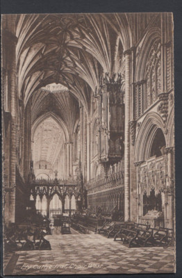 Cambridgeshire Postkarte - Ely Kathedrale, Chor West RS7420