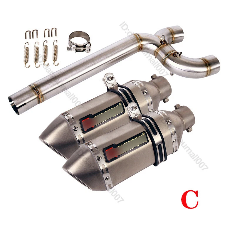 Sistema de exaustão 51MM silenciador tubo de ligação média R&L para Yamaha FZ6 FZ6N FZ6S 2004-2011 - Imagem 4 de 4