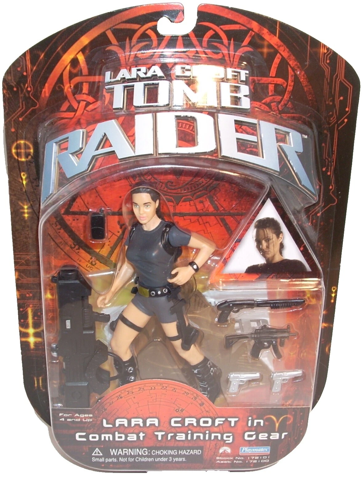 Figuras de acción Playmates Toys Lara Croft y accesorios