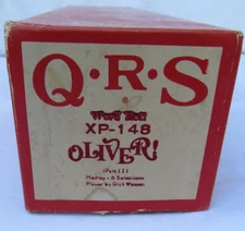 QRS XP-148 PIANO WORD ROLL EXCELLENT OLIVER! PART 1 6 SONG MEDLEY DICK WATSON