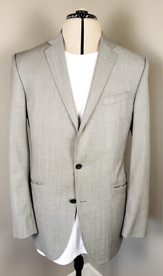Ted Baker London Endurance Gray Blazer Sport Coat Jacket Mens 42L