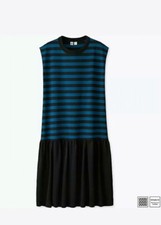 Uniqlo U Womens Small Striped Combination Sleeveless Dress