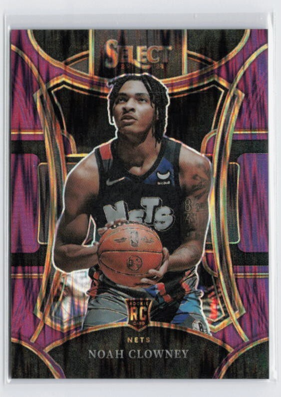 2023-24 Panini Select Mezzanine Purple Flash Noah Clowney /175 #325 Nets RC