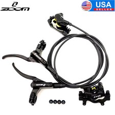 ZOOM HB876 4 Pistons Hydraulic Disc Brake Bicycle Front Rear IS/PM 160mm Rotor