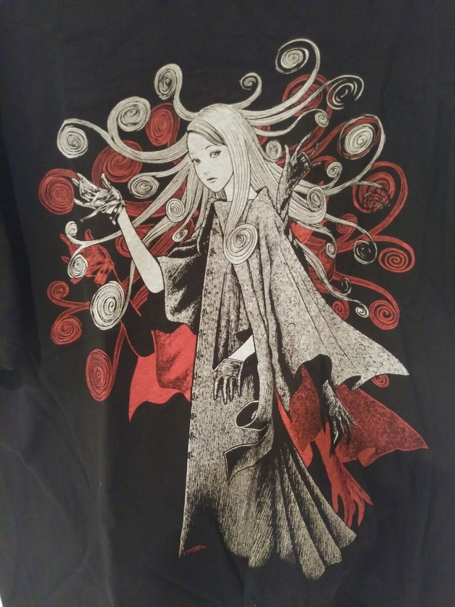 Junji Ito x Yohji Yamamoto S'yte Kirie Tee Shirt Uzumaki Junji Ito x Yohji Yamamoto S'yte Kirie Tee Shirt Uzumaki