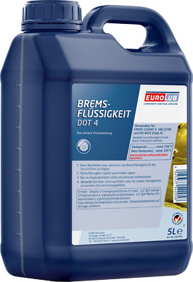 EUROLUB BREMSFLÜSSIGKEIT DOT4 - 5 L