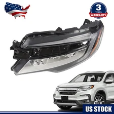 Left Side For 2019-2022 Honda Pilot Passport Full LED Headlight Assembly