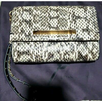 brian b atwood leather backpack Commuter Bag access external zipper pocket BRIAN ATWOOD Ivory QUILTED LEATHER