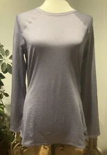 REI Co op Lightweight Base Layer Long Sleeve Crew Top Purple Haze Size Medium