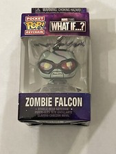 Funko Pop! Marvel What If...? Llavero figura cabeza bobble halcón zombi