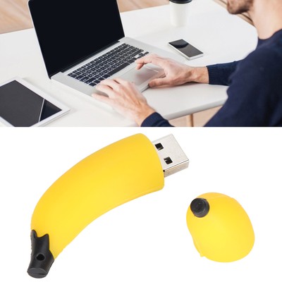USB Flash Drive Cute Cartoon Banana Shape Thumb Drives For Kids Students Tea Kit