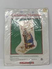 Dimensions 1989 "Christmas Morning" Stocking Cross-Stitch Kit 8070