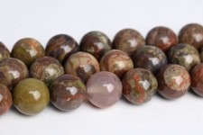 Natural Brown blood Red Rainforest Agate Beads AAA Round Loose Beads 6/8/10/12MM