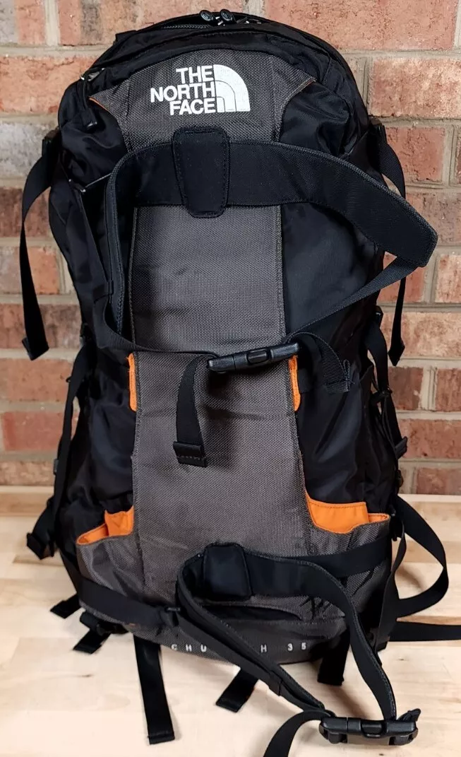 The North Face Chugach 35L Skateboard Hiking Ski Gear Large Backpack Black The North Face Chugach 35L Skateboard Hiking Ski Gear Large Backpack Black
