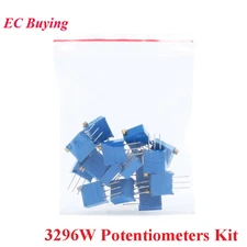 3296W Potentiometers Kit Multiturn Trimmer Precision 3296 Variable15 Values1pcs