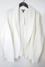 Eileen Fisher Plush Cotton Chenille Cardigan, Soft White Size PL Petite NWT 298