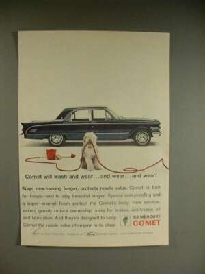 1963 Mercury Comet Car Ad - Will Wash and Wear!