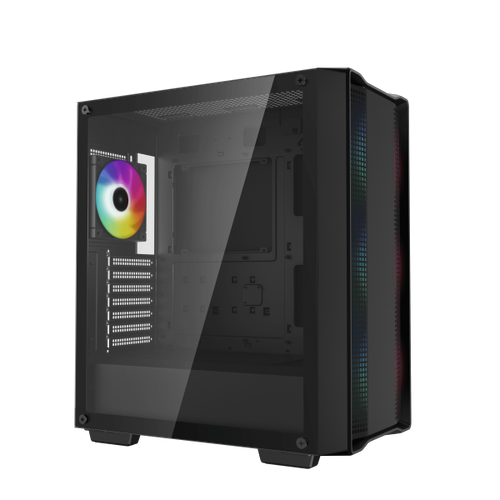 DEEPCOOL CASE MID TOWER CC560 ARGB V2 BLK 3+1x120 ARGB FAN TG - Foto 2 di 4