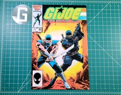 GI Joe Real American Hero #46 (1986) ICONIC Mike Zeck Marvel Snake Eyes Hama VF+