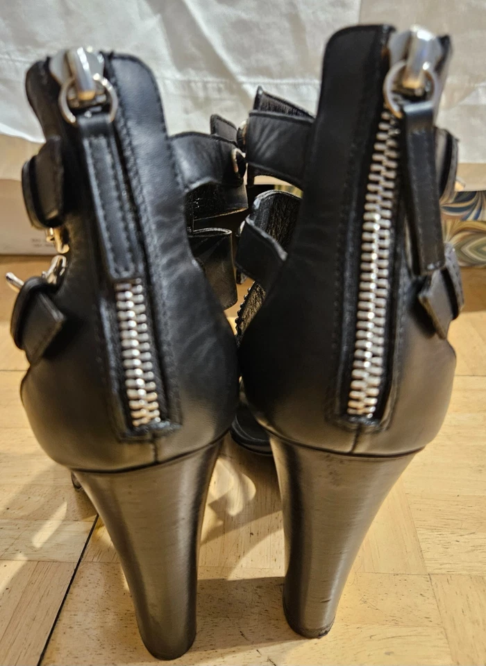 BALMAIN Giuseppe Zanotti Swarovski CRYSTAL GLADIATOR SANDALS Shoes Heels $1250 - Image 3 of 4