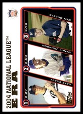 2004   ERA Jake Peavy  Randy Johnson  Ben Sheets 2005 Topps #347
