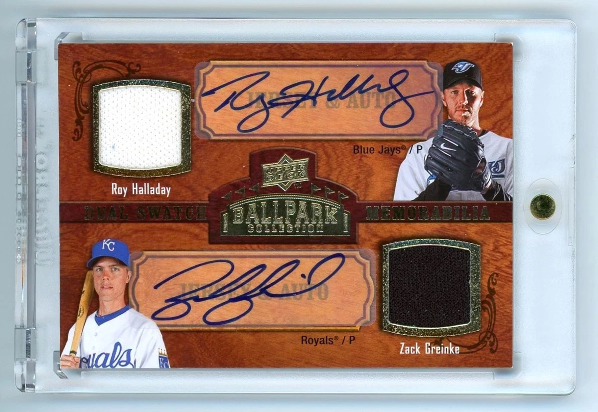 Roy Halladay Autographed Baseball Sports Trading Cards