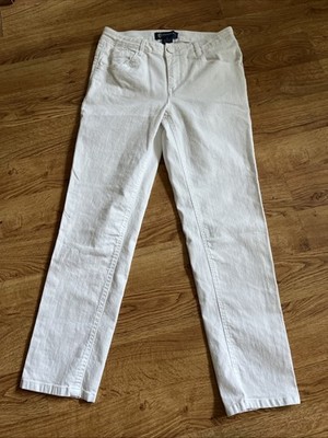 DEMOCRACY Bright White FLEX-ELLENT Straight Leg Jeans Sz 2