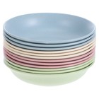 12 Pcs Condiment Serving Container Wheatstraw Dishes Sauce Plate