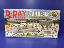 BMC D-Day Utah Beach WWII 40 Piece Battle Playset. NEW