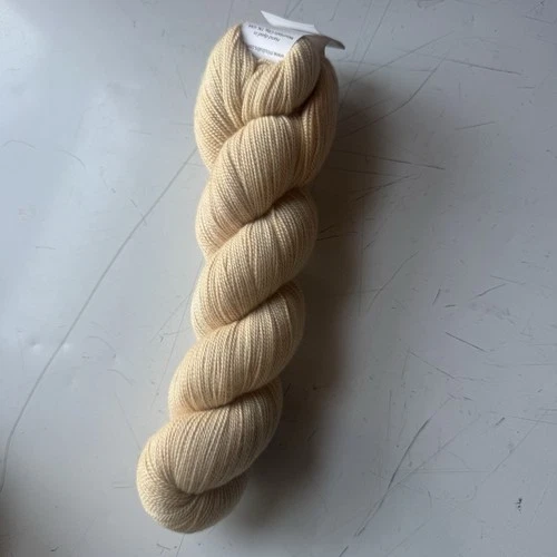 Miss Babs Avon Wild Iris Shortbread Hand Dyed Yarn 85% Merino 15% Silk Fingering - product listing photo