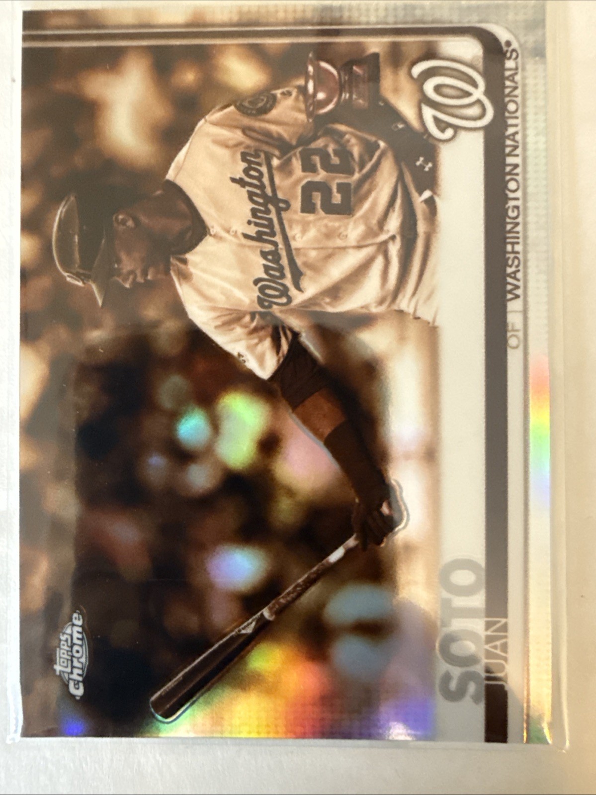 2019 Topps Chrome - Juan Soto #155 Sepia Refractor