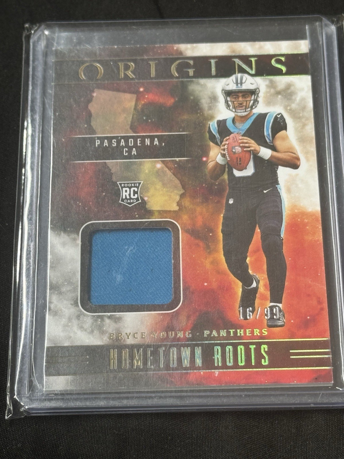 2023 Panini Origins Bryce Young Hometown Roots #HR-BY 16/99 (MEM, RC) Panthers