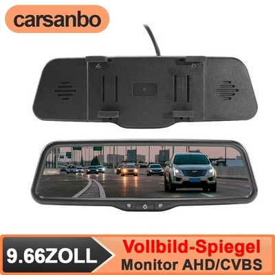 9,66 Zoll Universal Digital Rückspiegel Monitor AHD 1080P für Limousine Bus LKW