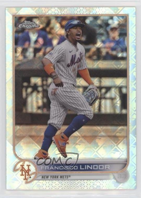 2022 Topps Chrome Logofractor Edition Francisco Lindor #107 0j4m