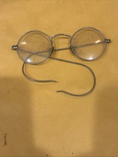 Antique Round Wire Rimmed Sunglasses /Eyeglasses Glasses With Nice Case