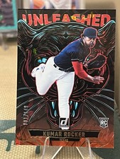 Kumar Rocker 2025 Donruss #19 Unleashed Red Ice # 1/149! Rangers!  First Print