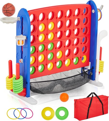 #ad #ad Giant 4 Connect Outdoor Game with Adjustable Height amp; Multiple Games for Party $74.99