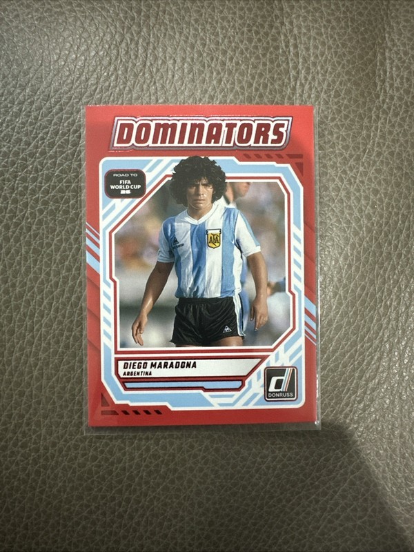 Diego Maradona 2025-26 Donruss FIFA World Cup Dominators Red #23 Argentina