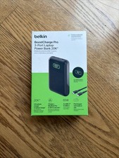 Belkin Portable Charger 3-Port Laptop Power Bank 20000mAh w/USB-C  USB-A