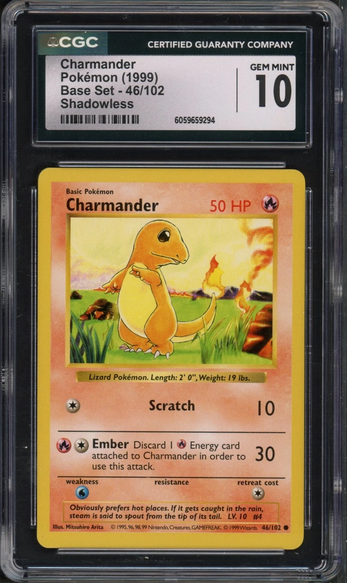 Charmander Pokémon TCG Base Set Individual Collectible Card Game Cards for  sale