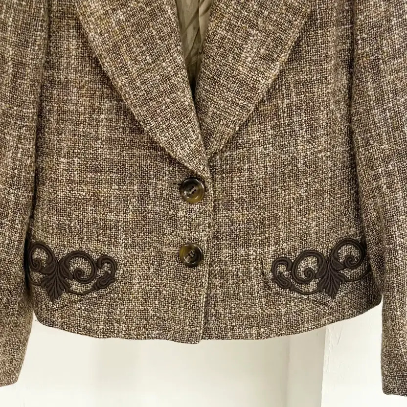 Valentino Tweed Tailored Jacket, Size 44/10, Women thumbnail 8