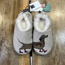 Dachshund Felt Slippers Junior Size L or US 2/3 By Joules