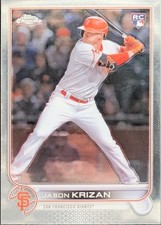 2022 Topps Chrome Update #USC9 Jason Krizan San Francisco Giants RC