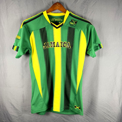 Jamaica National Team Soccer Jersey Authentic Brand LMS Sports Medium Green