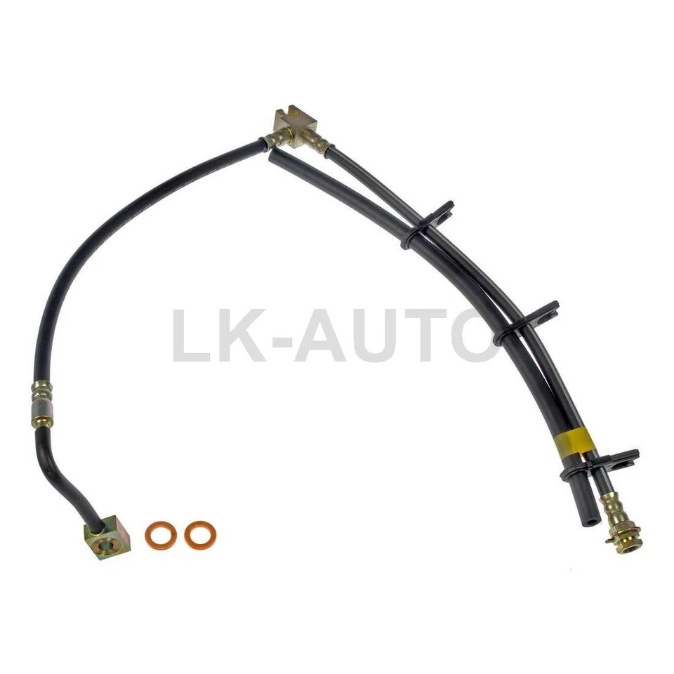 2 líneas de freno de manguera hidráulica de freno trasero para Ford E-150 E-150 Club Wagon 2004 Foto 2 de 4